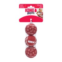 KONG Holiday SqueakAir Ball 3 Pk Medium